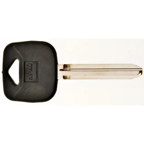Hy-Ko 12005TR47 Automotive Key Blank, Brass/Plastic, Nickel, For: Toyota Vehicle Locks Black