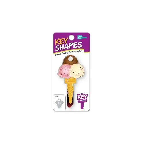 LUCKY LINE B111W Key Shapes Ice Cream WR3/5 Painted