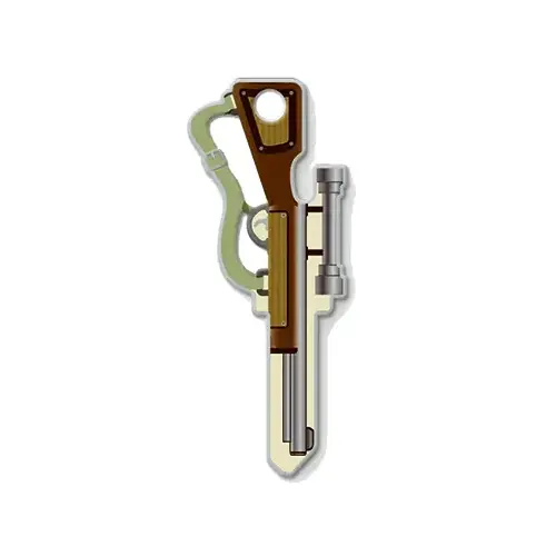 LUCKY LINE B118K Key Shapes Series Key Blank, Brass, Enamel, For: Kwikset Locks