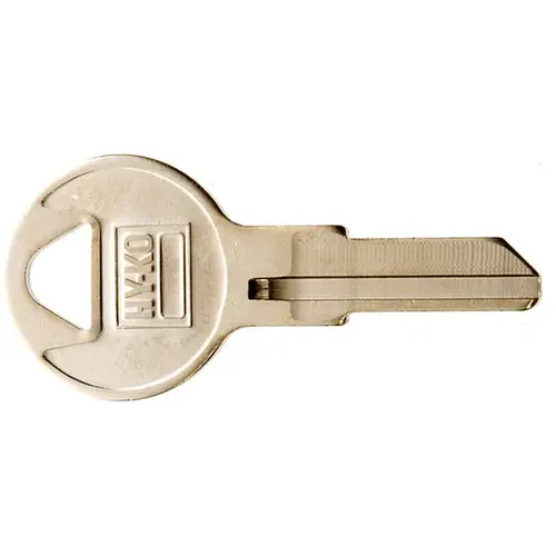 Hy-Ko 11010IL9 Key Blank, Brass, Nickel, For: Illinois Cabinet, House Locks and Padlocks