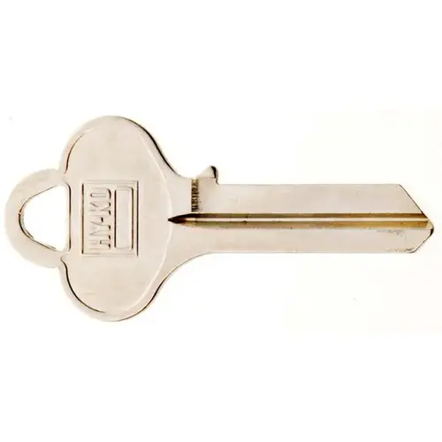 Hy-Ko 11010LO1 Key Blank, Brass, Nickel, For: Lori Cabinet, House Locks and Padlocks