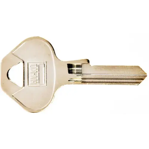 Hy-Ko 11010M60 Key Blank, Brass, Nickel, For: Master Locks and Padlocks