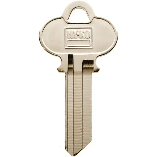 Hy-Ko 11010WK1-XCP10 Key Blank, Brass, Nickel, For: Weslock Vehicle Locks - pack of 10