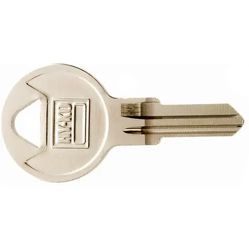 Hy-Ko 11010WTP1 Key Blank, Brass, Nickel, For: Wright Cabinet, House Locks and Padlocks