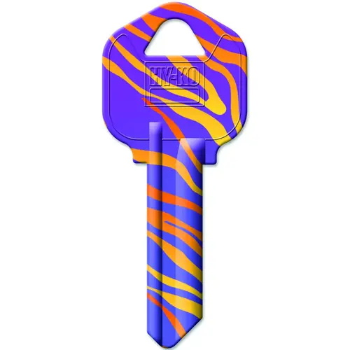 Hy-Ko 16010KW1-02 Key Blank, Solid Brass, Painted, For: Kwikset KW1, Titan KW10 Keyways