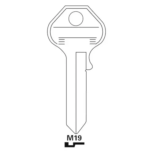 Jet M19-JET Key Blank