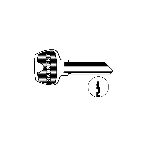 Sargent 6275S 6-Pin Keyblank, S Keyway