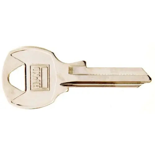 Hy-Ko 11010NA24-XCP10 Key Blank, Brass, Nickel, For: National Cabinet, House Locks and Padlocks - pack of 10