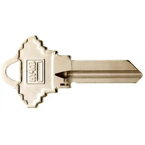 Hy-Ko 11010SC19 Key Blank, Brass, Nickel, For: Schlage Cabinet, House Locks and Padlocks