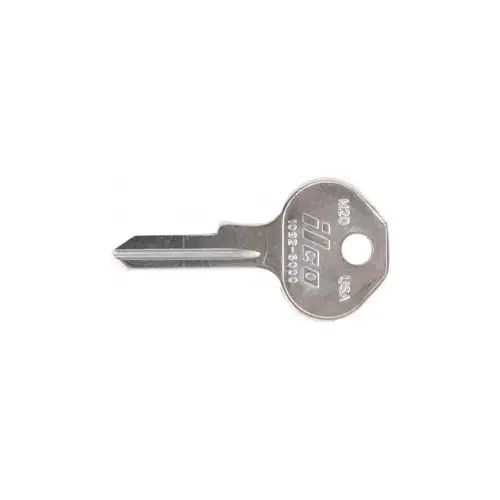 Kaba Ilco 1092-6000 Master Pro Series 6 Blank Utility Key Silver