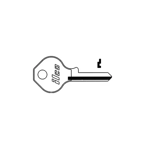 Kaba Ilco 1092DD Master/Dexter Blank Utility Key Silver