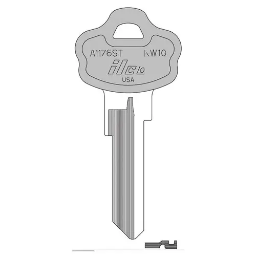 Kaba Ilco KW10-PC-RUBY-ILCO Key Blank