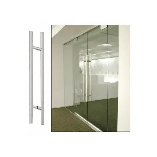 CRL 48LPBS Brushed Stainless 48" Extra Length Ladder Style Back-to-Back Pull