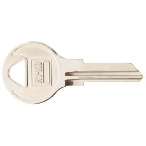 Hy-Ko 11010AP4-XCP10 Key Blank, Brass, Nickel, For: Chicago Cabinet, House Locks and Padlocks - pack of 10