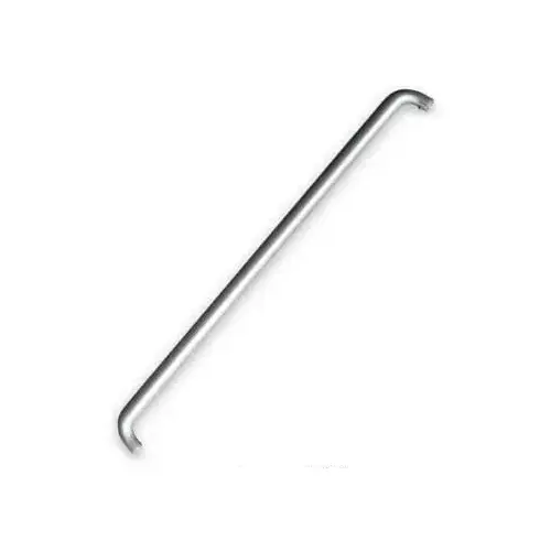 International Door Closers PB-2000-33-AL (B) International 1" Rd. Solid Aluminum Double Bend Door Push Bar 33-1/16" Anodized Dull Aluminum