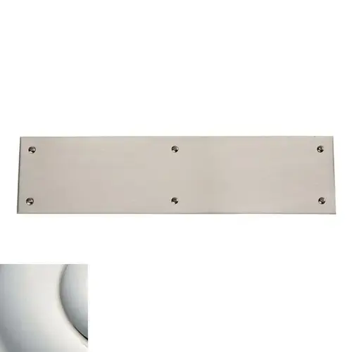 Baldwin 2123140 Push Plate 3-1/2" x 15" Beveled Edge Bright Nickel Finish