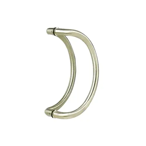 Brixwell HCO-10X1BTB-PS 10 Inches Center To Center Commercial Offset Circular Door Pull Back to Back Mount Polished Stainless Steel