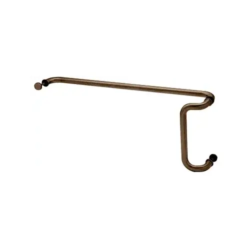 CRL CD10X33DU Dark Bronze 10" x 33" Back-to-Back Offset Combination Push and Pull Handle Set