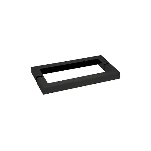 CRL SQ18X18MBL Matte Black "SQ" Style 18" Back-to-Back Towel Bar