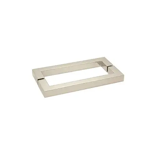 CRL SQ18X18PN Polished Nickel "SQ" Style 18" Back-to-Back Towel Bar