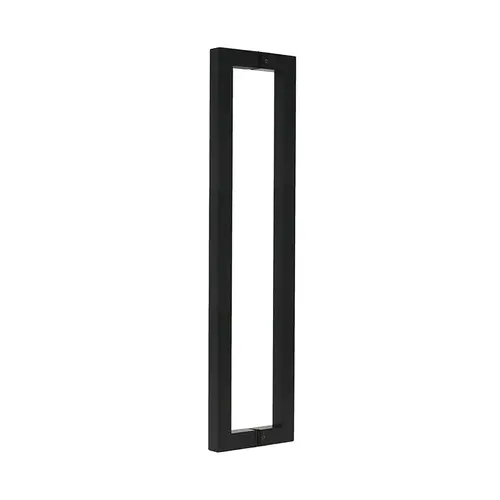 FHC CPSQ24X24MB Square Commercial Door Pull 24" x 24" x 1" Tube - Matte Black