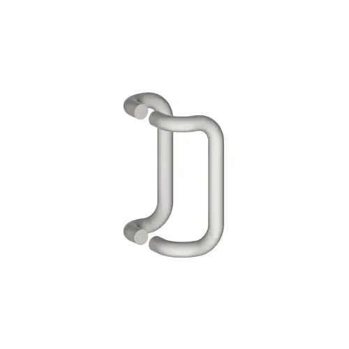 Hager 076699 22J 1" Round 10" Center to Center 90 Degree Offset Back to Back Push and Pull Set, Satin Stainless Steel Finish