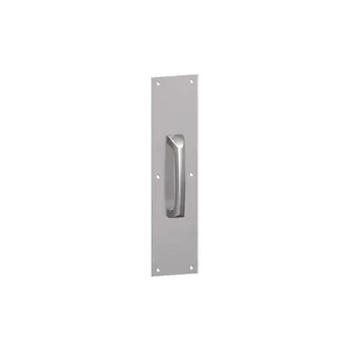 Hager 146840 A35N 4" x 16" Plate with 5N Pull Satin Stainless Steel Finish