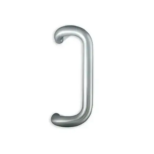 International Door Closers PH-4000-10-DU-T-1 International 10" Solid Aluminum Offset Pull Handle For Storefrnt Door Anodized Bronze