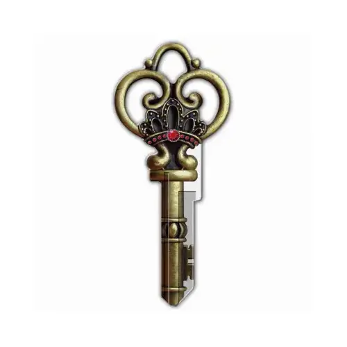 LUCKY LINE B146S-XCP5 Key Blank Key Shapes Skeleton House Double Multicolored - pack of 5