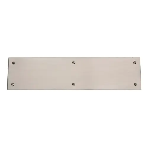 Baldwin 2121056 Push Plate 3" x 12" Beveled Edge Lifetime Satin Nickel Finish