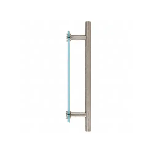 Brixwell HL-12SM-PS 12 Inches Center To Center Ladder Push Pull Handle Single Mount Polished Stainless Steel