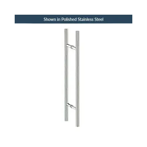 Brixwell HL-36BTB-BS 36 Inches Center To Center "H" Style Back To Back Mount Tubular Pull Brushed Stainless Steel
