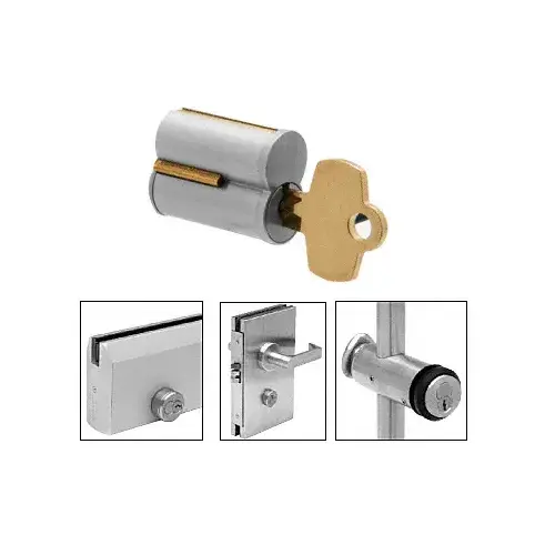 CRL 1C10 7-Pin Key #10 Small Format Interchangeable Core Brushed Nickel