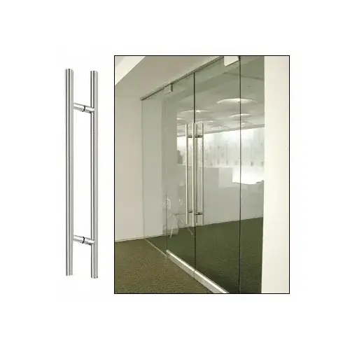 CRL 24LPPS Polished Stainless 24" Extra Length Ladder Style Back-to-Back Pull