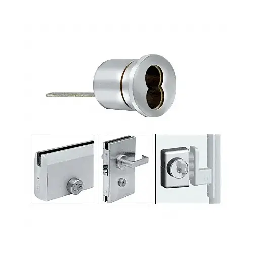 CRL 2CHPS Polished Stainless Rim Cylinder Housings for Small Format Interchangeable Cores (SFIC)