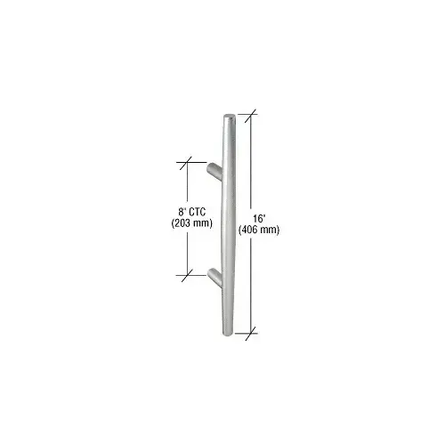CRL 9590 Aluminum Tapered Door Pull - 8" C.T.C.