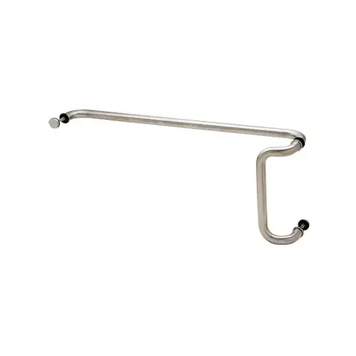 CRL CD10X33BS Brushed Stainless 10" x 33" Back-to-Back Offset Combination Push and Pull Handle Set