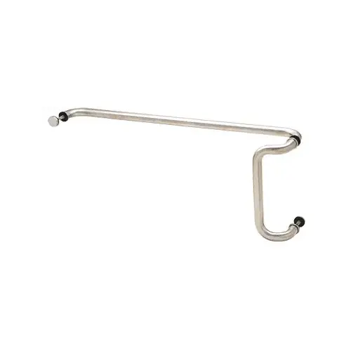 CRL CD10X33SA Satin Anodized 10" x 33" Back-to-Back Offset Combination Push and Pull Handle Set