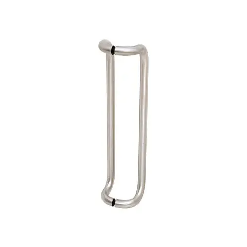 CRL CD24X24BS125 Brushed Stainless 24" Glass Mounted Offset Pull Handle