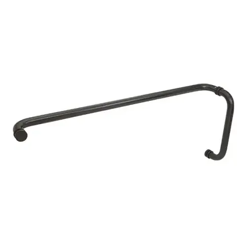 CRL CM10X28DU Dark Bronze 10" x 28" Back-to-Back Straight Combination Push and Pull Handle Set