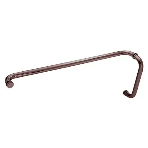 CRL CM12X28DU Dark Bronze 12" x 28" Back-to-Back Straight Combination Push and Pull Handle Set