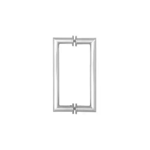 CRL MH24X24BS Brushed Stainless 24" Mitered Corner Glass Mounted Pull Handle