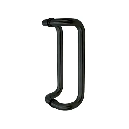 FHC CP010X10MB 10" Offset Pull - 1" Diameter Back-to-Back Pull Handles - Matte Black