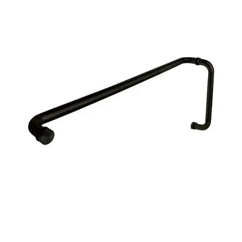 FHC CP12X28MB 12" X 28" Push/Pull Combo - 1" Diameter Back-to-Back - Matte Black
