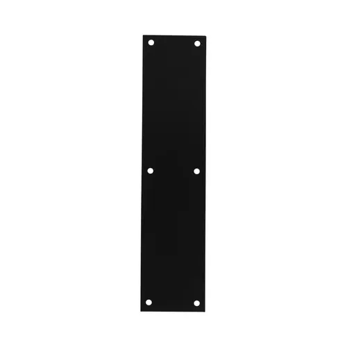 Pamex DD091035BL 3-1/2" x 15" Solid Brass Push Plate Matte Black Finish