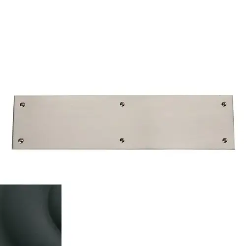 Baldwin 2123190 Push Plate 3-1/2" x 15" Beveled Edge Satin Black Finish