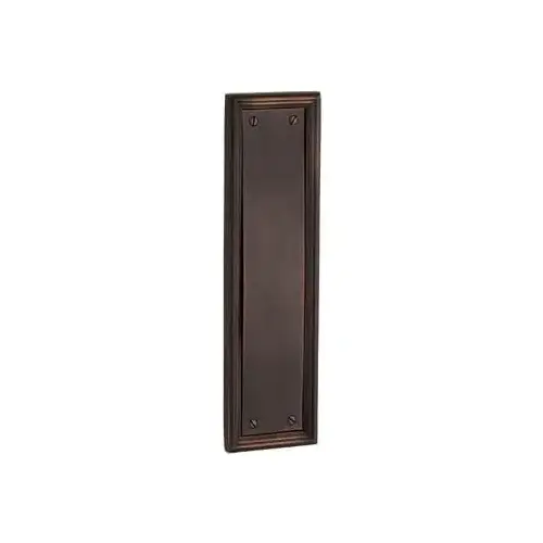 Baldwin 2280112 Push Plate 3-1/2" x 15" Nashville Venetian Bronze Finish