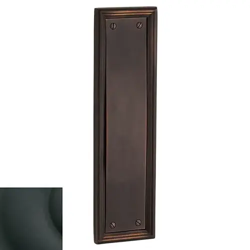 Baldwin 2281190 Push Plate 3-1/2" x 20" Nashville Satin Black Finish