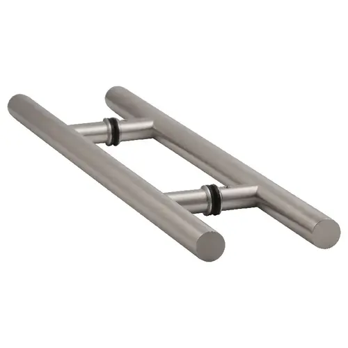 Brixwell HL-12BTB-BS 12 Inches Center To Center "H" Style Back To Back Mount Tubular Pull Brushed Stainless Steel