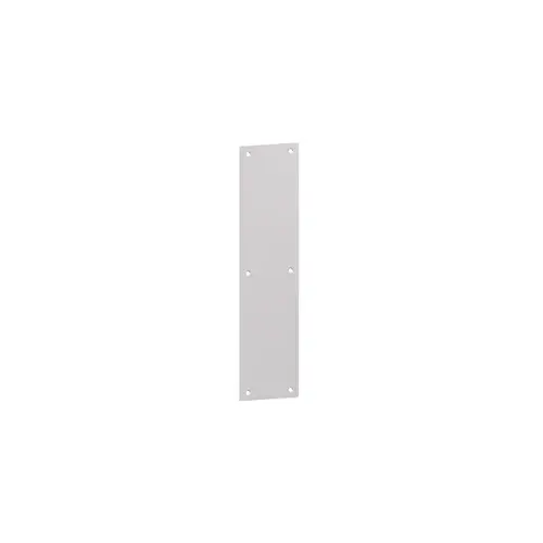 Hager 098000 A30S 6" x 16" Square Corner Push Plate Aluminum Finish Satin Anodized